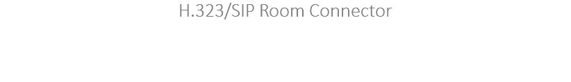 H.323/SIP Room Connector 